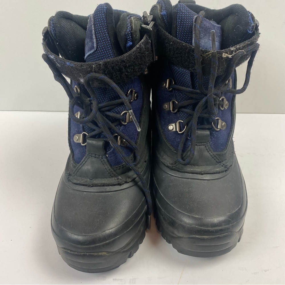 Land’s End Black Blue Waterproof Heavy-duty Lace-up Winter Snow Hiking Boots 6 - Picture 2 of 14